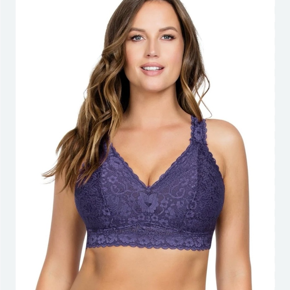 Parfait Adriana Lace Bralette in Purple UK 30G USA 30I